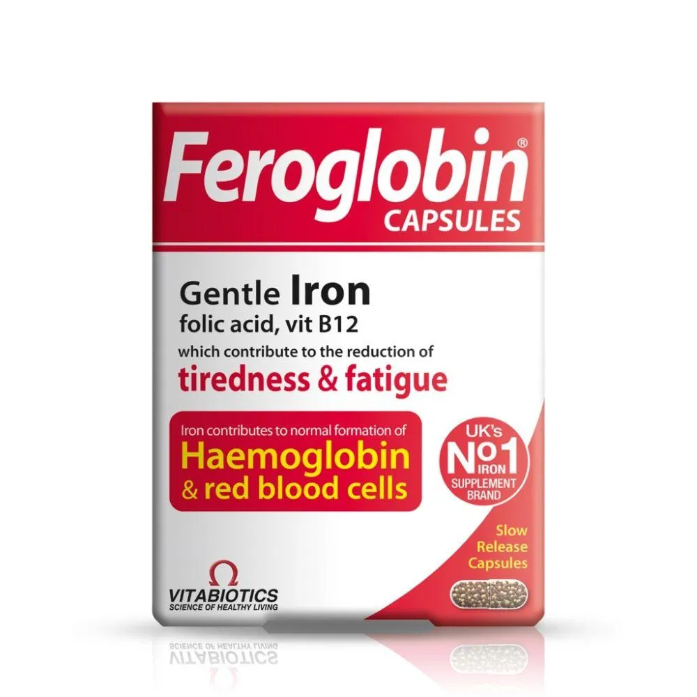 فيروجلوبين حديد 30 كبسولة - Feroglobin Capsules 30's