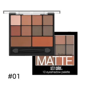 10-Color Full Matte Eyeshadow Matte Eyeshadow Palette Pumpkin Smoky Nude Eyeshadow