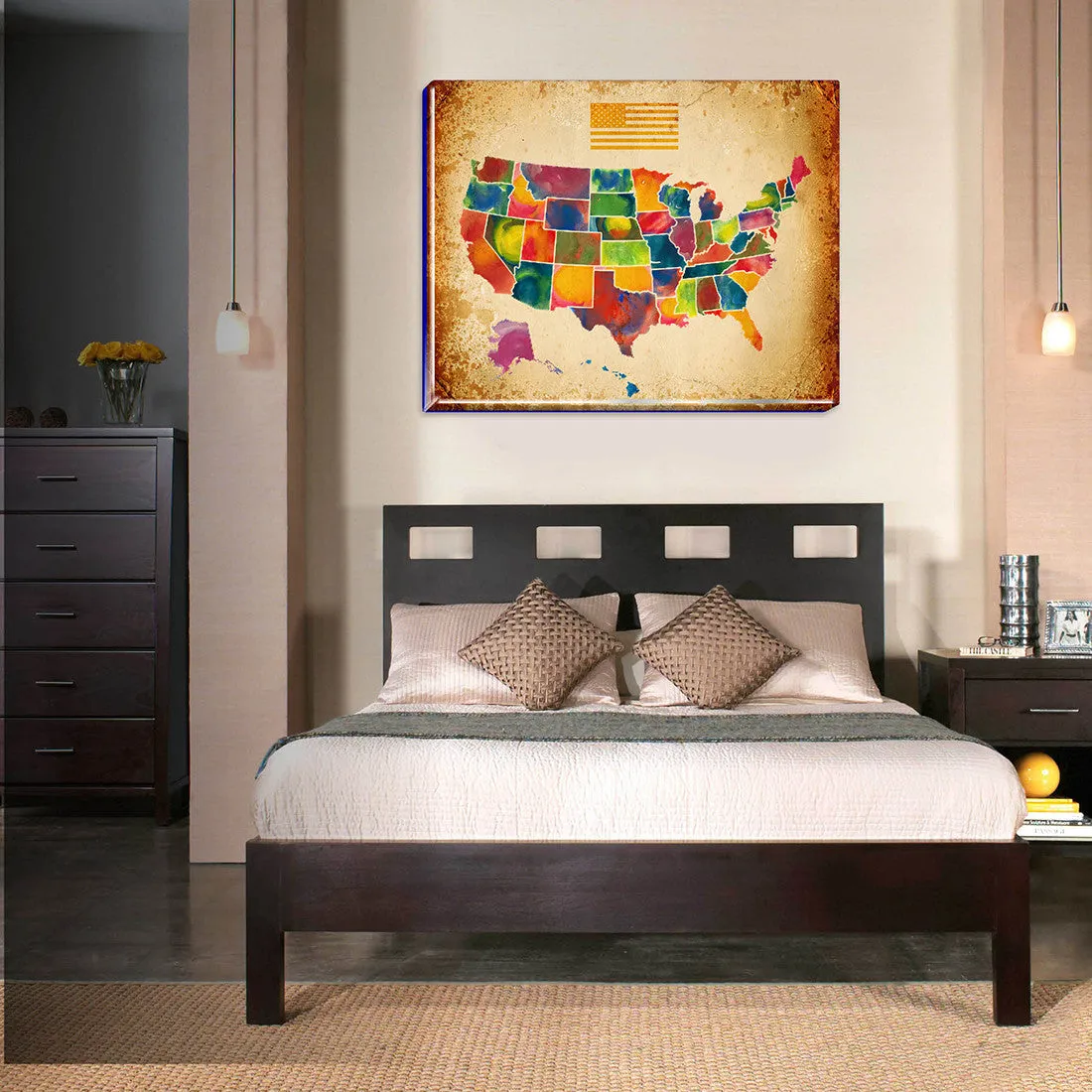 American Flag Art, United States Painting