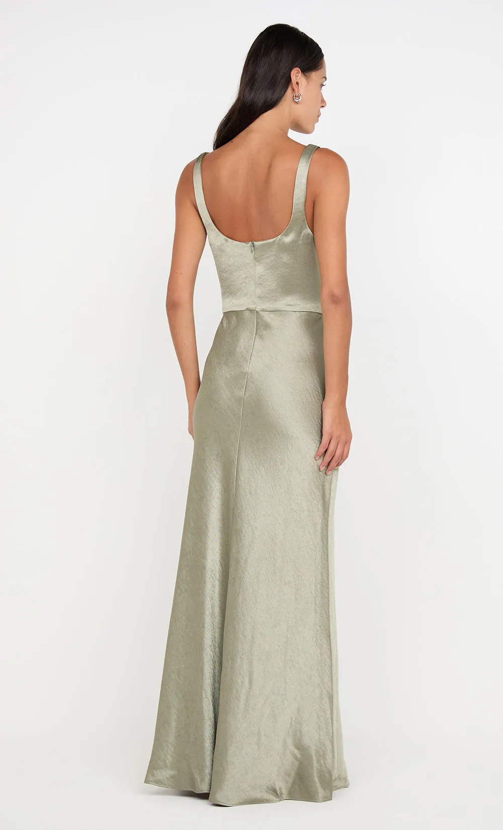 AUSTEN COWL NECK MAXI DRESS - SAGE