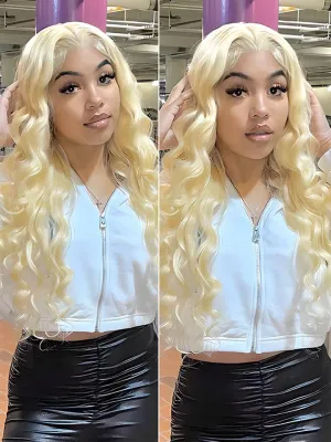 Body Wave 613 Blonde Wig Human Hair Lace Front Wigs