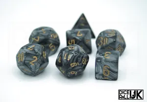Chessex Lustrous | Black & Gold