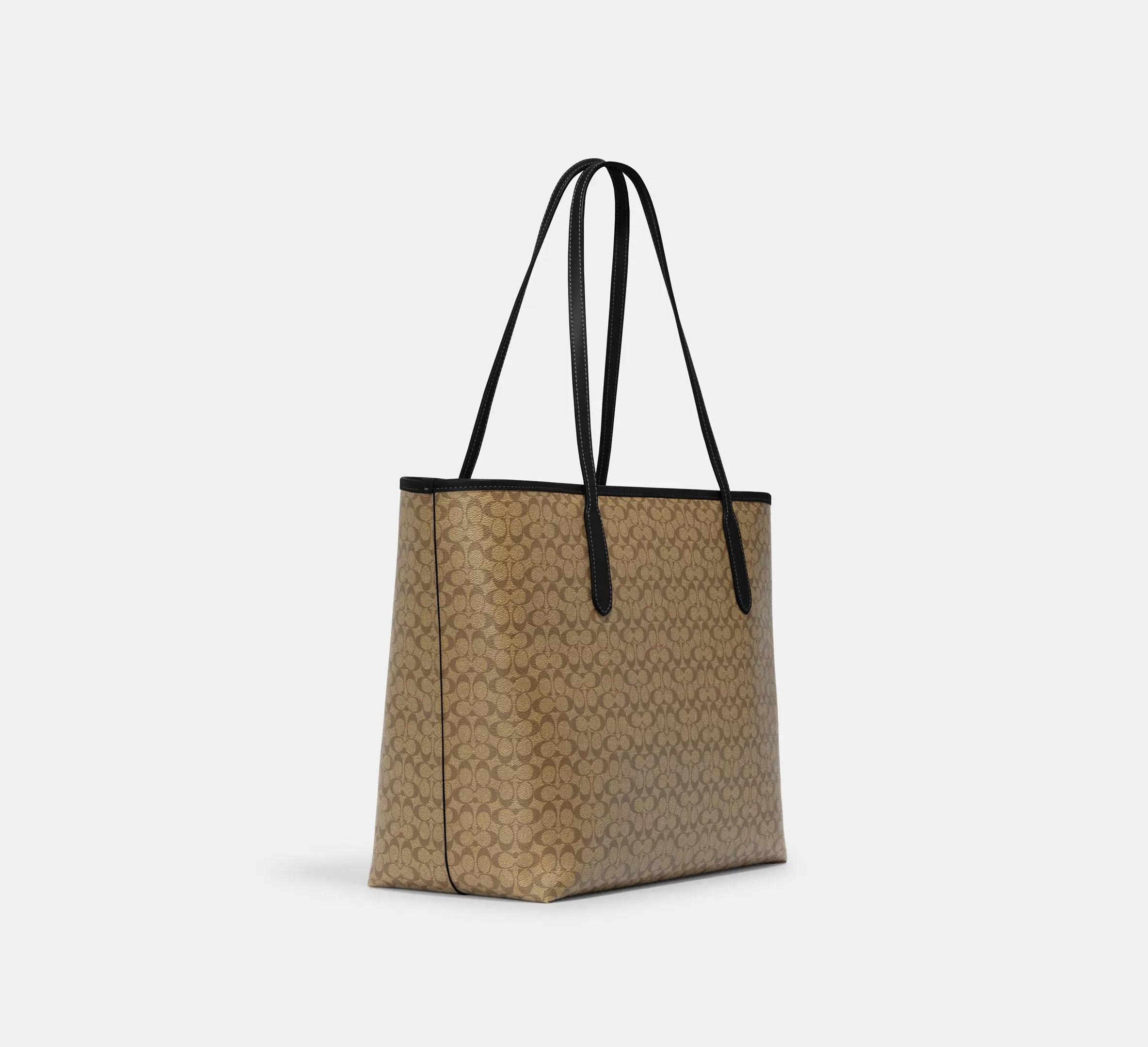 City Tote Bag In Micro Signature Canvas