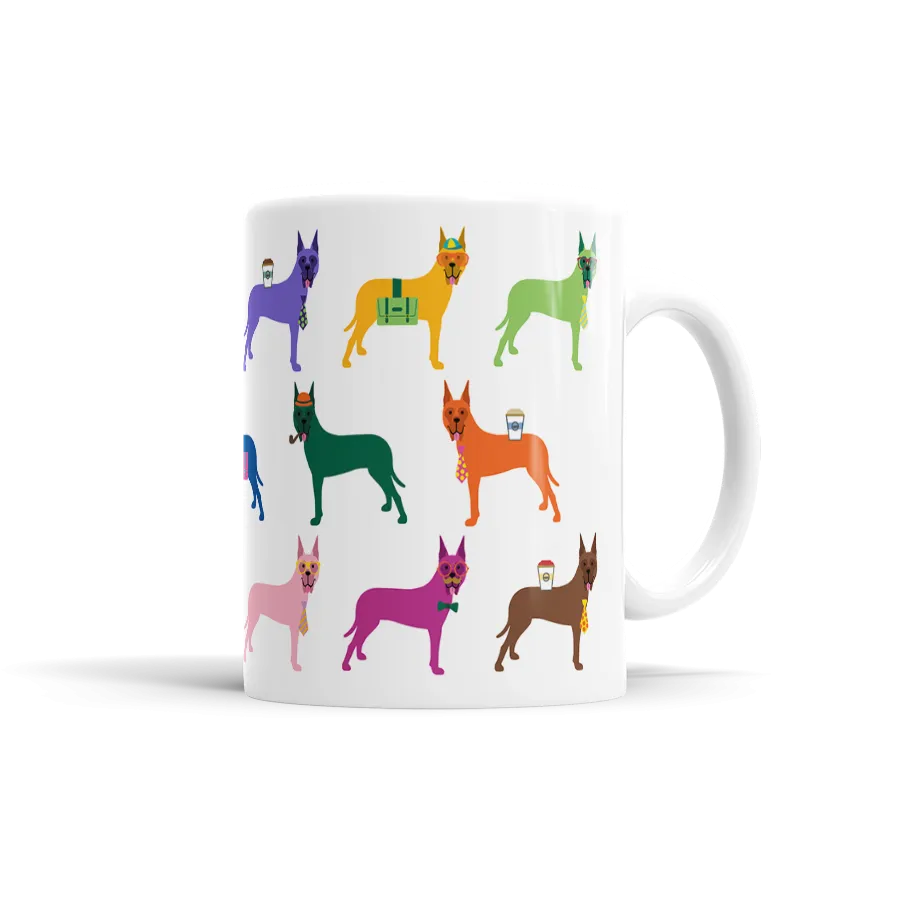 Colorful Great Dane Mug