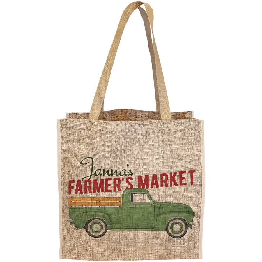 Custom Burlap Tote Bag