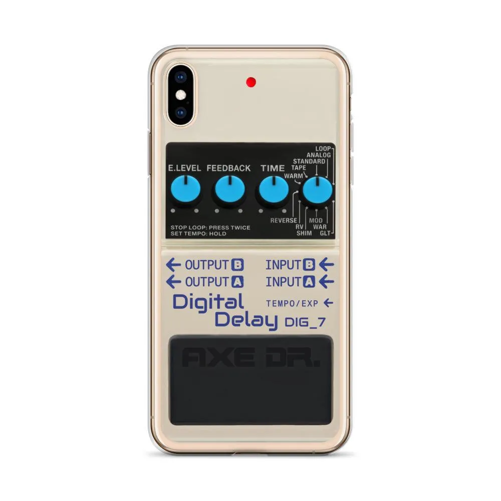 Digital Delay Pedal Guitar FX Pedal iPhone Case