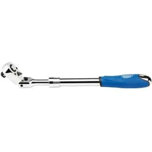Draper 26817 Flexible Head Extending Reversible Ratchet, 1/2" Sq. Dr., 72 Tooth Dr-26817