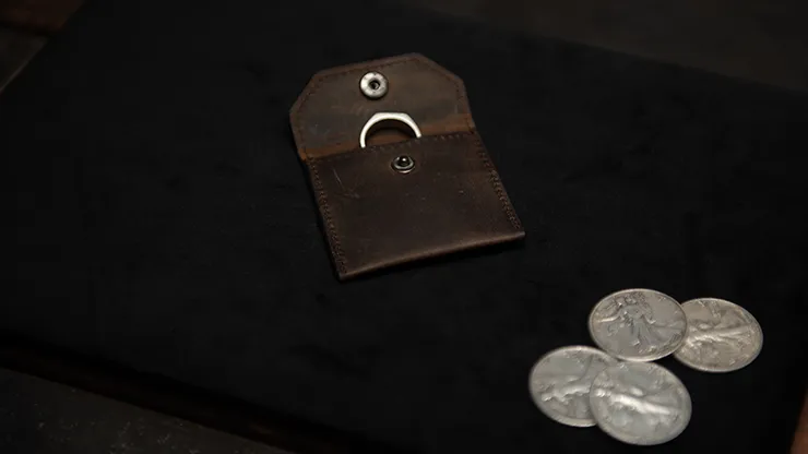 FPS Coin Wallet Brown (Gimmicks and Online Instructions) by Magic Firm