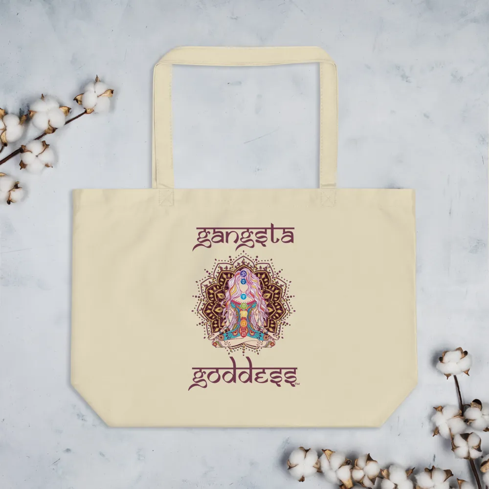 Gangsta Goddess™ Sanskrit Large Eco Tote Bag
