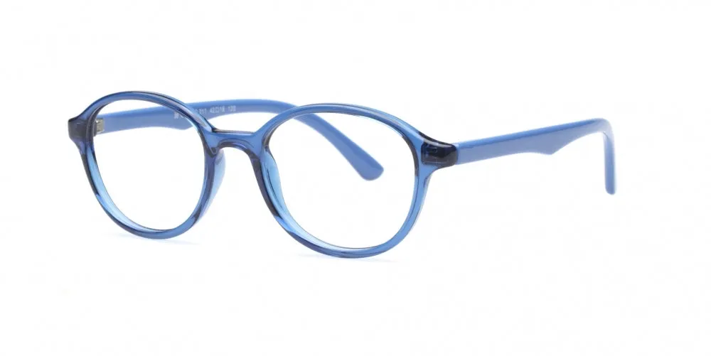 Loris Kids Unbreakable Flexible Bendable Oval TR90 Eyeglasses, K-211