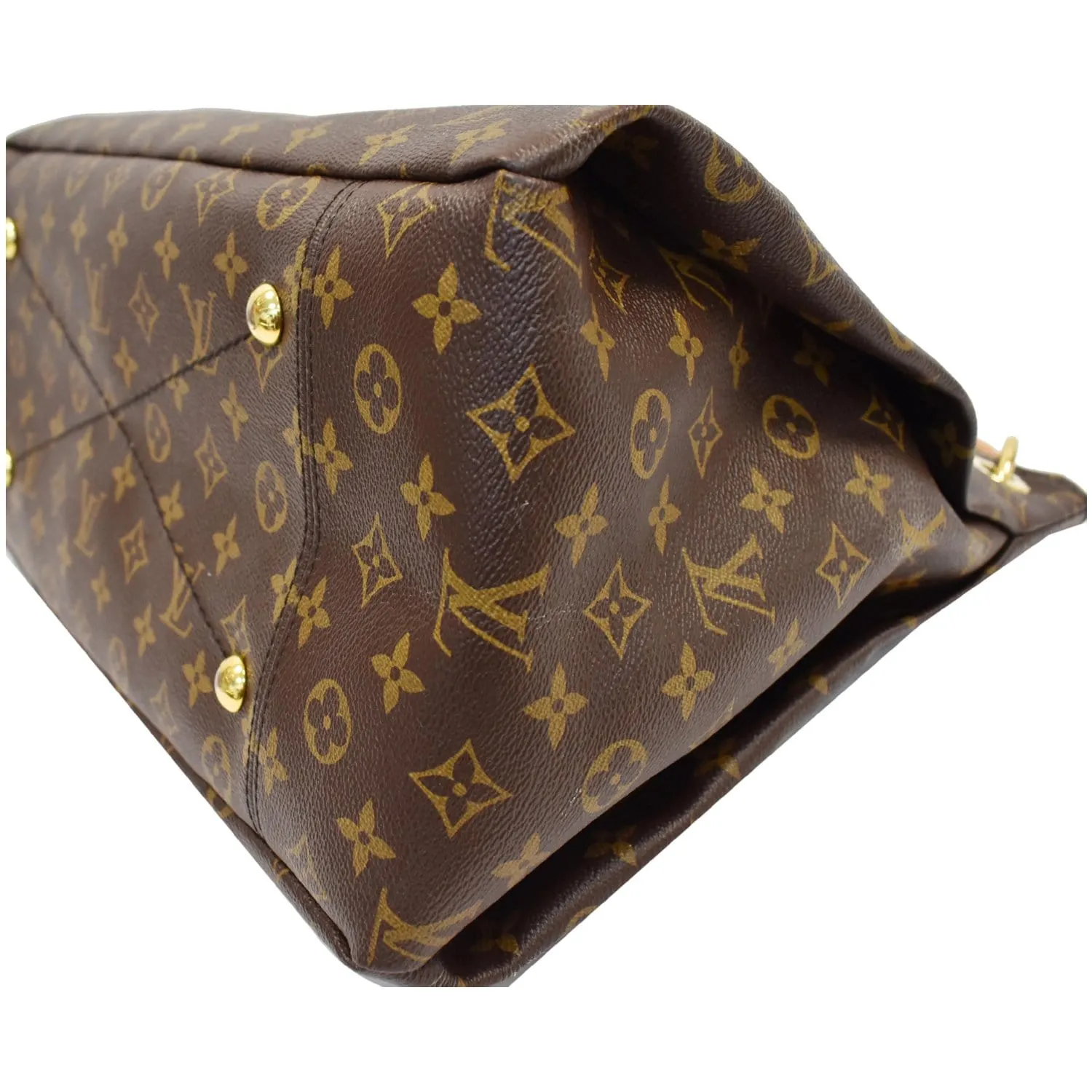 LOUIS VUITTON Artsy MM Monogram Canvas Shoulder Bag Brown