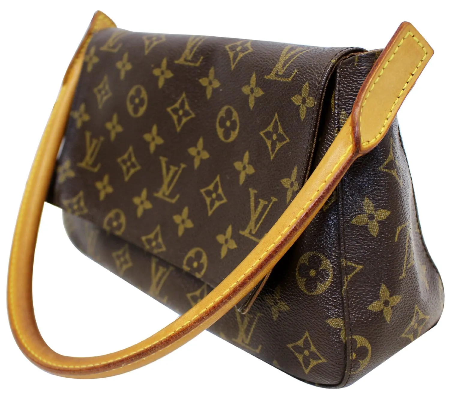 LOUIS VUITTON Monogram Canvas Mini Looping Shoulder Handbag