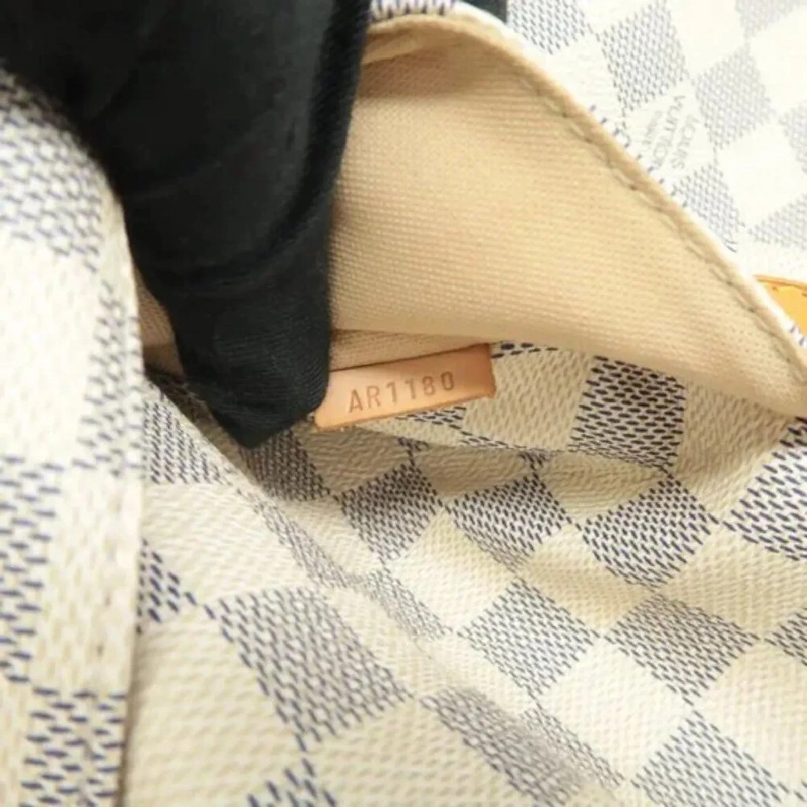 Louis Vuitton Totally White Damier Azur Canvas Shoulder Bag
