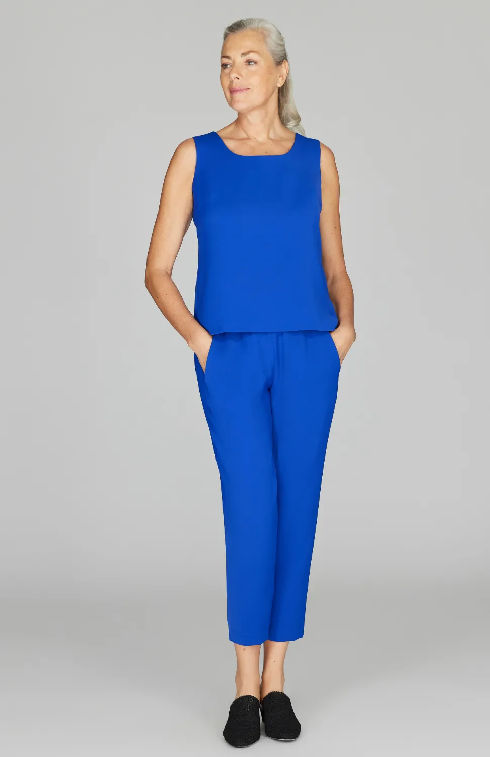 Lustrous Crepe Jogger