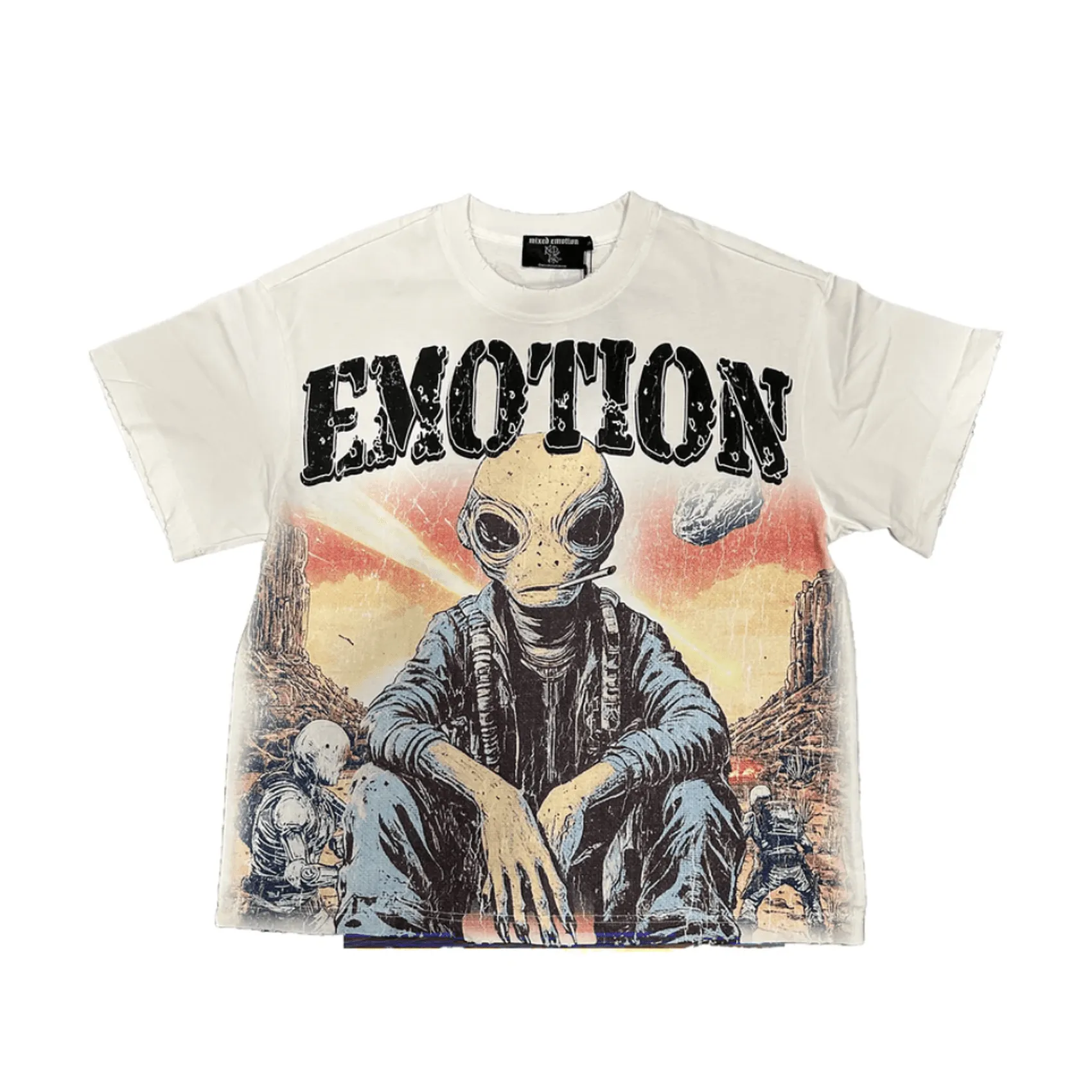 Mixed Emotion Invasion T-Shirt Cream