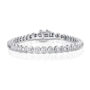 Mountz Collection 10.00CTW Diamond Straightline Bracelet in 14K White Gold