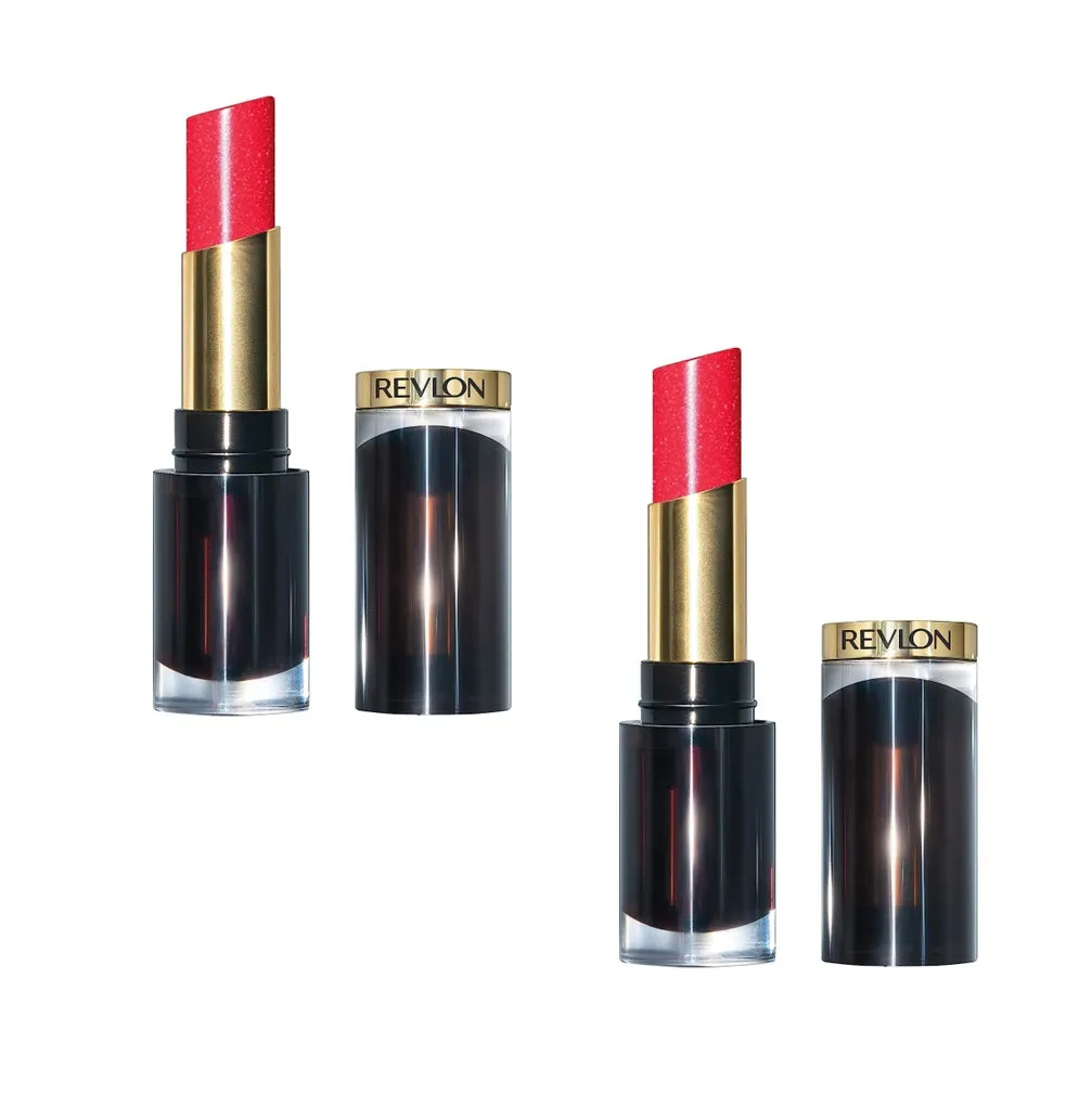 Pack of 2 Revlon Super Lustrous Glass Shine Lipstick, Fire & Ice 005