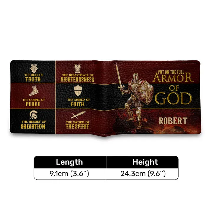 Personalized Men's Wallet - Armor of God | CHRISTIANARTBAG CABW04200524