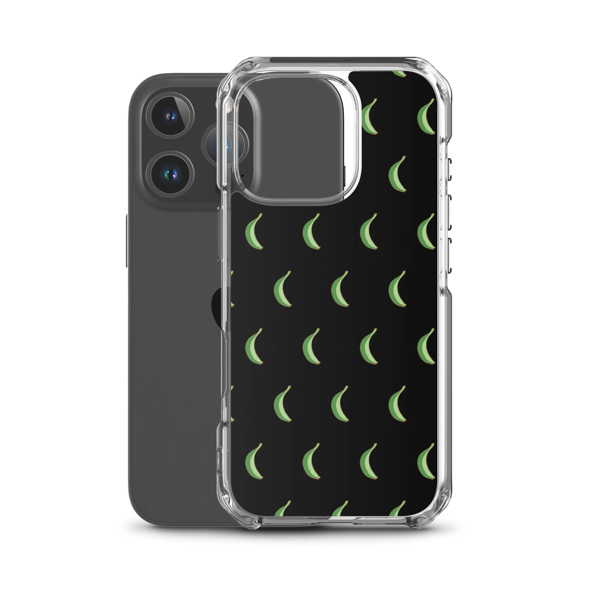 Platano All-Over Dominican iPhone Case (Black)