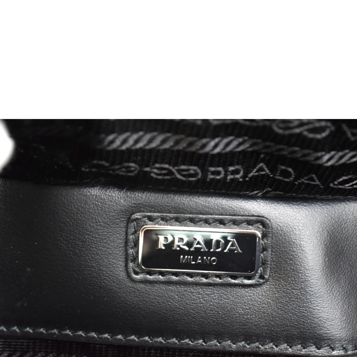 PRADA Brique Patent Leather Crossbody Bag Black 2VH069