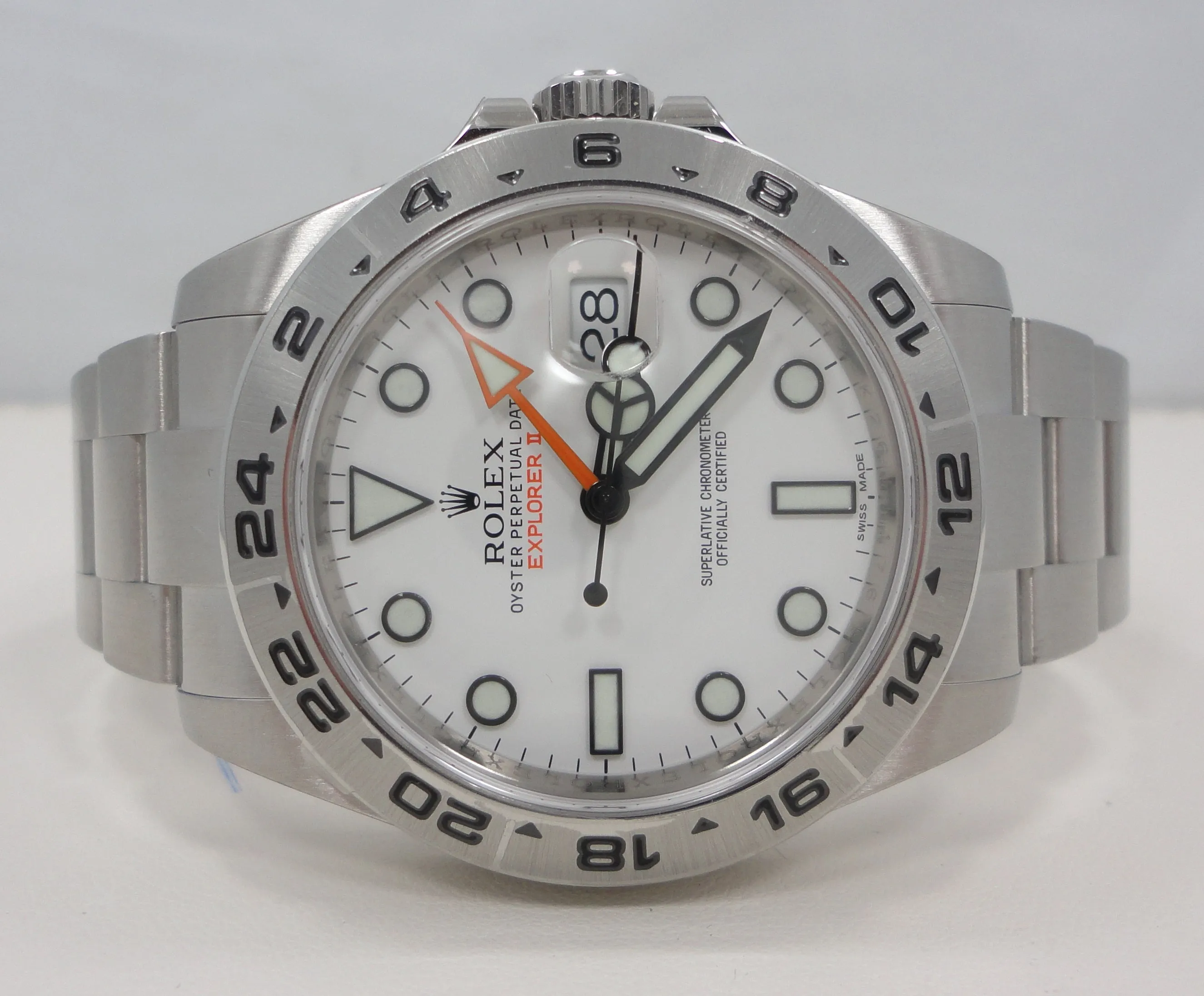 Rolex Oyster Perpetual Explorer II 216570 White Polar Dial UNWORN
