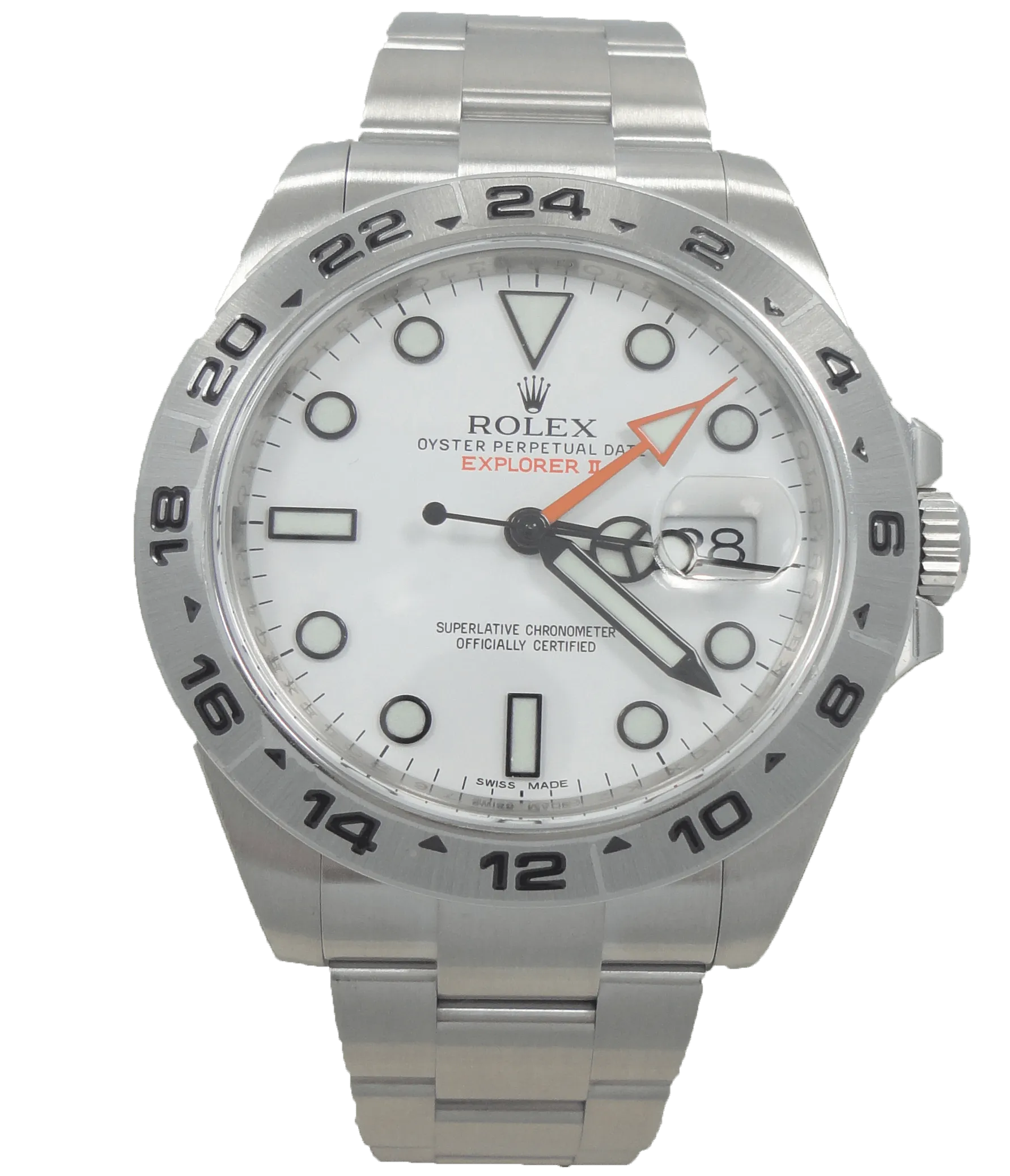Rolex Oyster Perpetual Explorer II 216570 White Polar Dial UNWORN