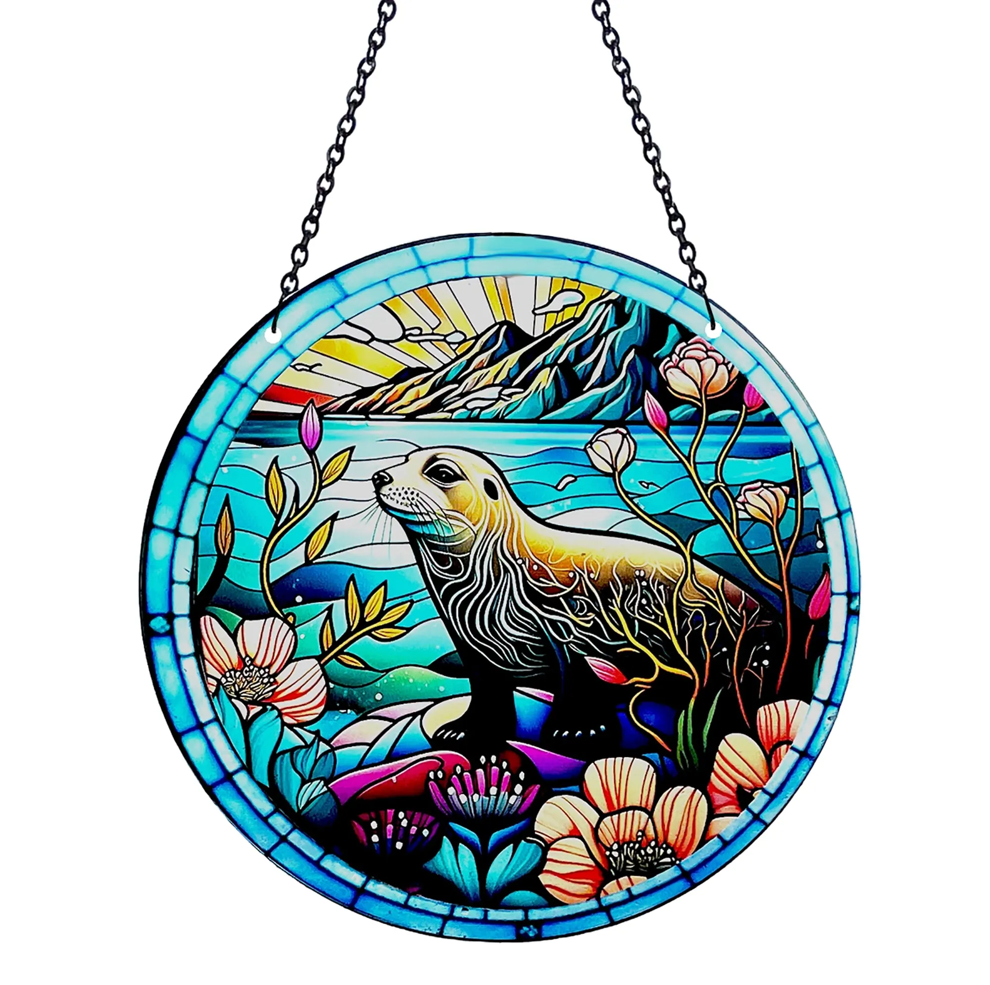 Seal Acrylic Suncatcher with Chain #SC262 by d'ears