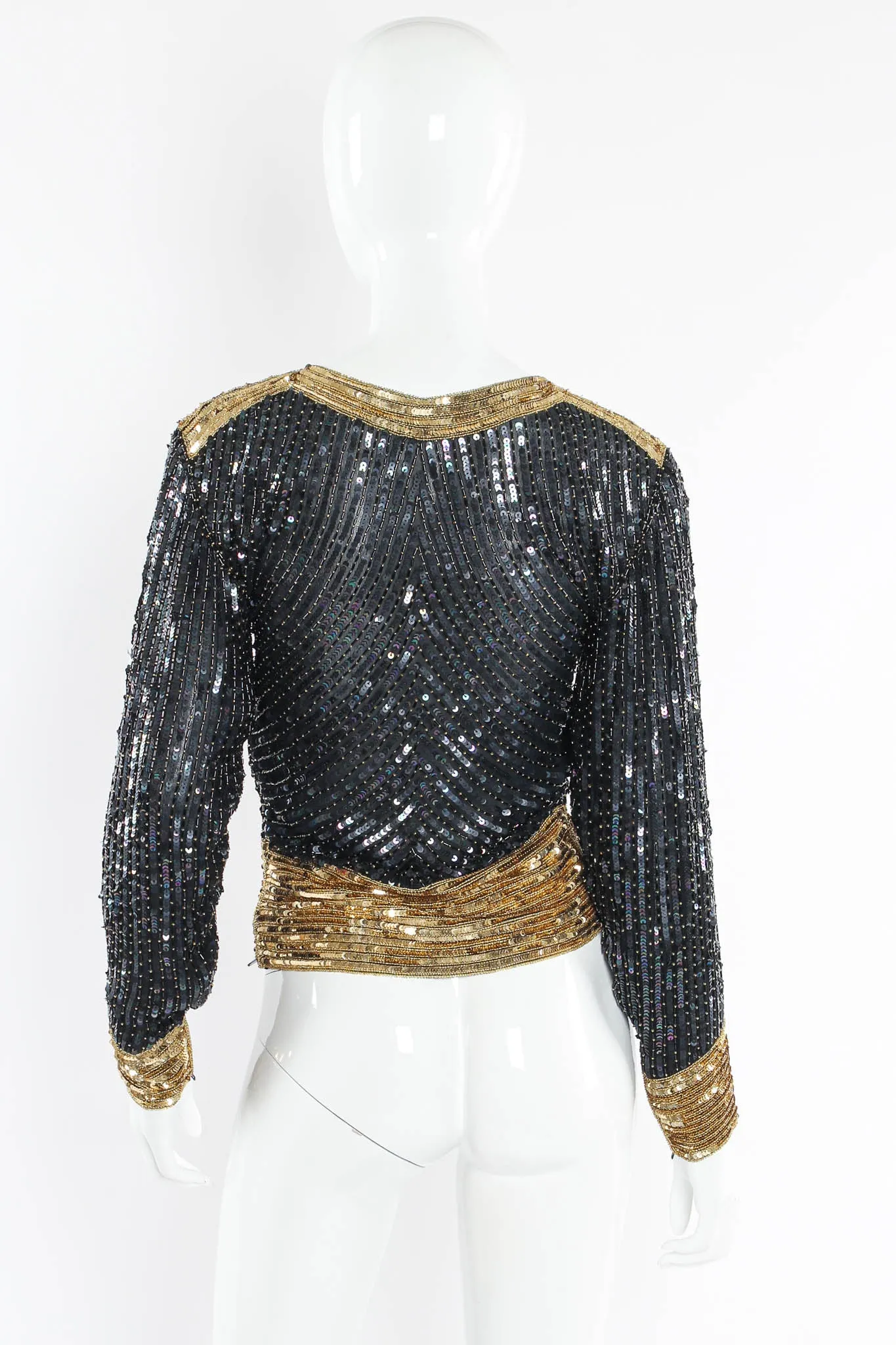 Shimmer Bead & Sequin Silk Top