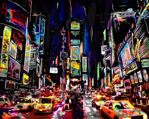 Times Square Art, New York Painting