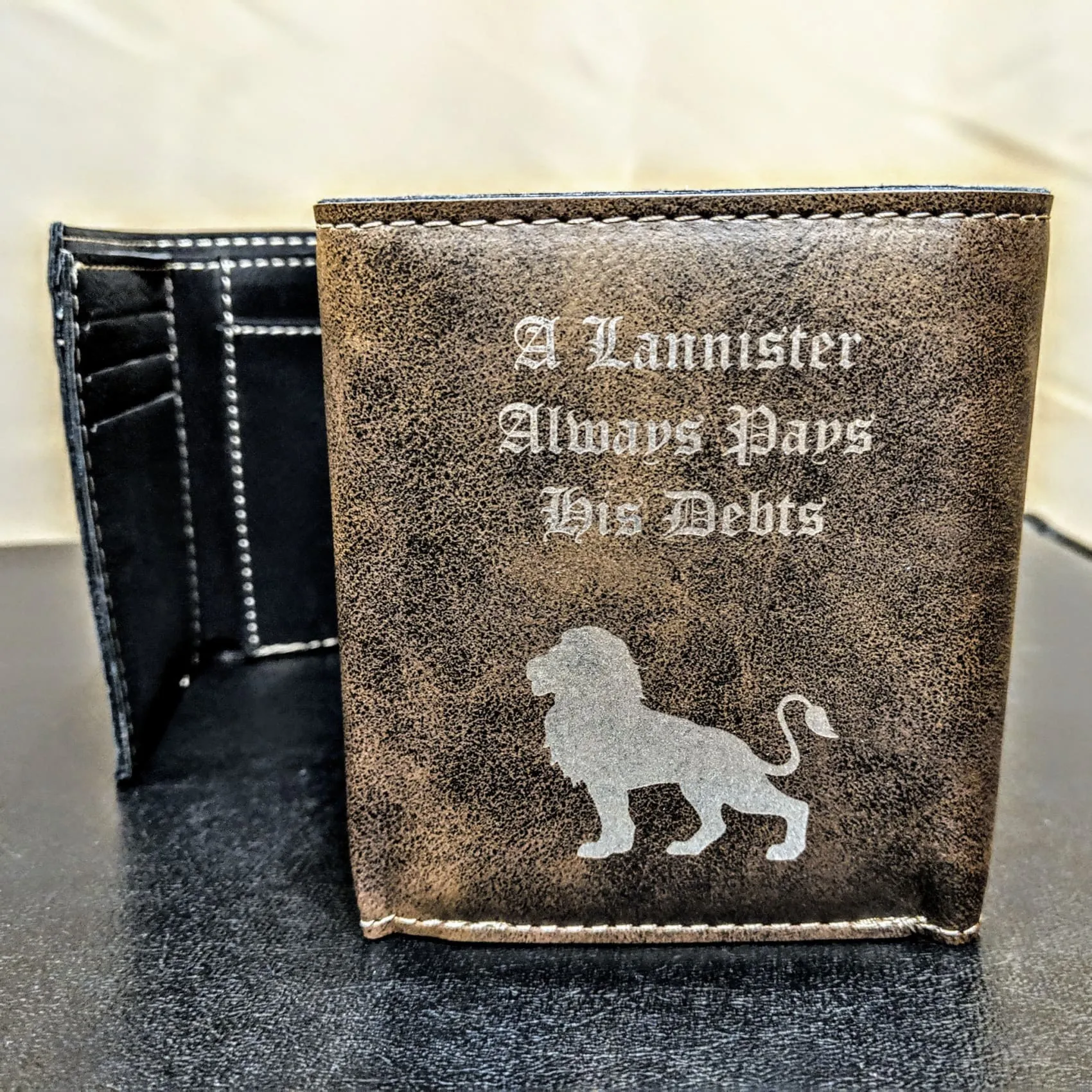 Vegan Leather Trifold Wallet